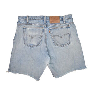 Vintage Levis Shorts Mens 36 Cut Off Jorts Fringe Orange Tab 550 Jeans